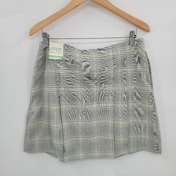 Izod XFG Plaid Skort Mini Pleaded Golf Skirt - Picture 2 of 10